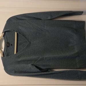 Talbots Green Cashmere V-Neck Sweater